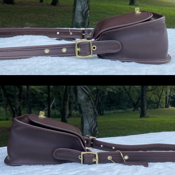 ❤️SOLD❤️Vintage Coach Mahogany Legacy Small Flap 9965 - Picture 4 of 10